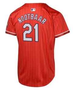 Youth St. Louis Cardinals Lars Nootbaar Nike Red 2024 City Connect Limited Player Jersey