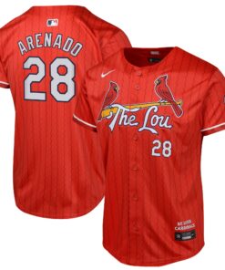 Youth St. Louis Cardinals Nolan Arenado Nike Red 2024 City Connect Limited Player Jersey