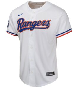 Youth Texas Rangers Marcus Semien Nike White 2024 Gold Collection Limited Player Jersey