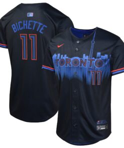 Youth Toronto Blue Jays Bo Bichette Nike Navy 2024 City Connect Limited Player Jersey