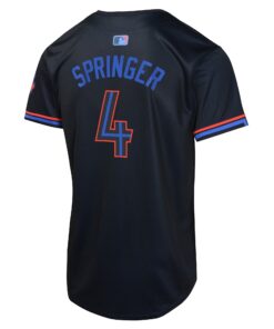 Youth Toronto Blue Jays George Springer Nike Navy 2024 City Connect Limited Player Jersey