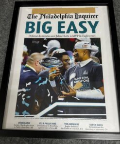 2025 Philadelphia Eagles Big Easy Championship Poster Shirt - Celebrate Jalen Hurts and the Winning Defense