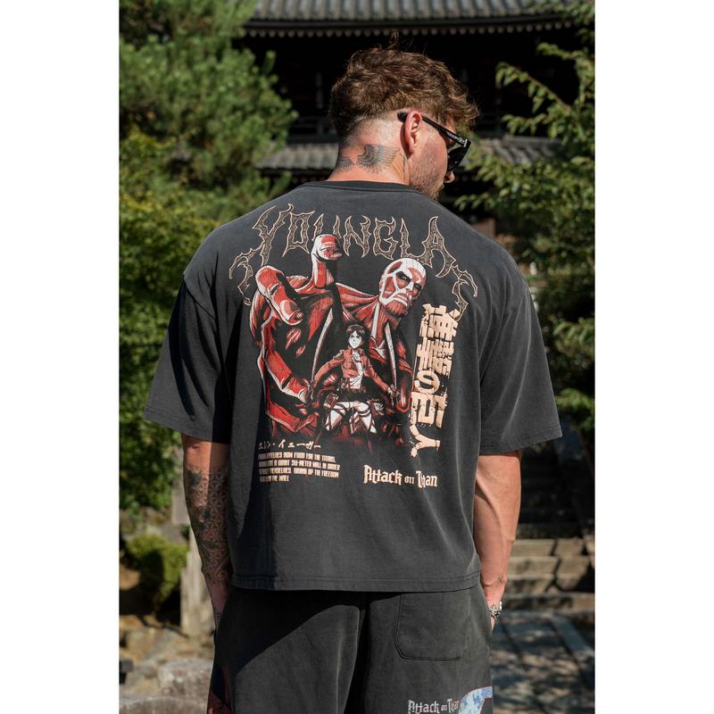 AOT® x YLA Limited Edition 4186 Cropped Tee - Embrace the Spirit of Resilience