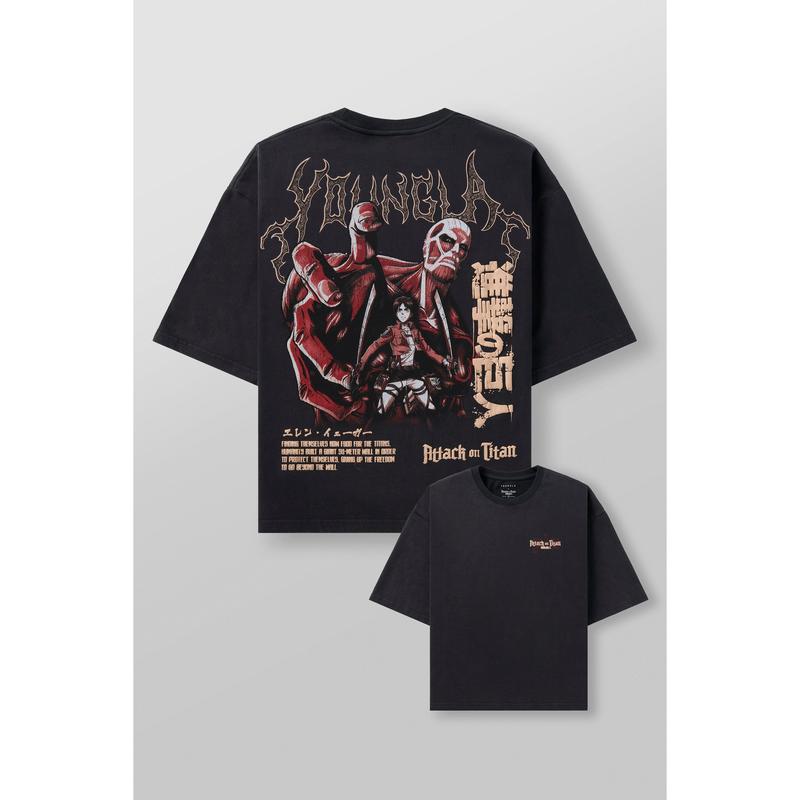 AOT® x YLA Limited Edition 4186 Cropped Tee - Embrace the Spirit of Resilience