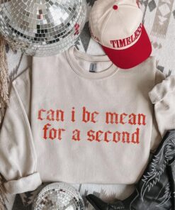 Can I Be Mean for a Second? Unisex Relaxed Fit Graphic Tee for Honest Expression