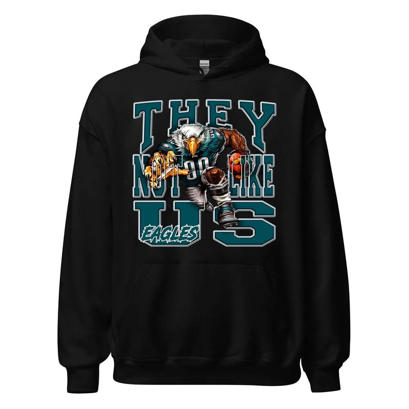 Eagles Team "They Not Like Us" Football Hoodie – A Perfect Gift for Eagles Fans