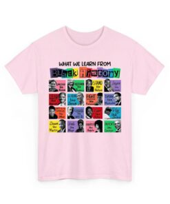 Empowerment Through History: Black History Month Cotton T-Shirt - Celebrate Black Lives and Learn from the Legends