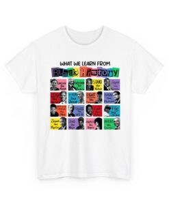Empowerment Through History: Black History Month Cotton T-Shirt - Celebrate Black Lives and Learn from the Legends