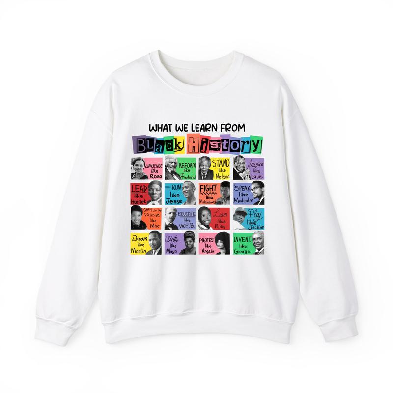 Empowerment Through History: Black History Month Cotton T-Shirt - Celebrate Black Lives and Learn from the Legends