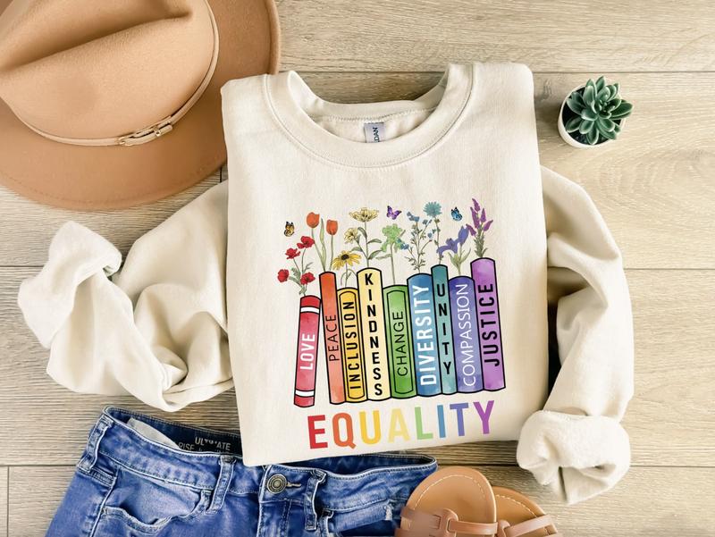 Equality Values Shirt | Love Peace Kindness | Feminist Gift for Her