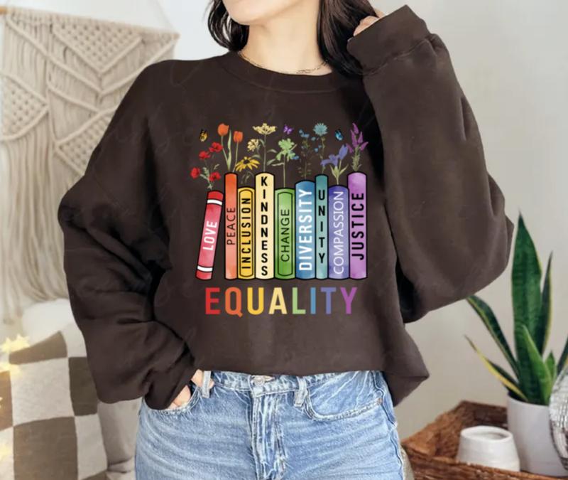 Equality Values Shirt | Love Peace Kindness | Feminist Gift for Her