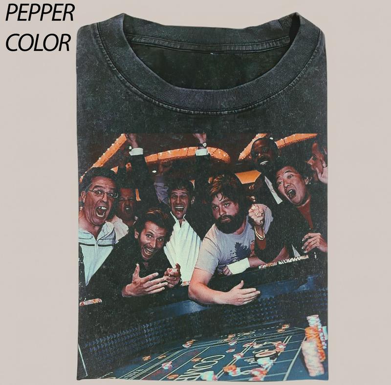 Funny Vintage The Hangover Poker Crewneck T-shirt - Perfect Gift for Movie Lovers
