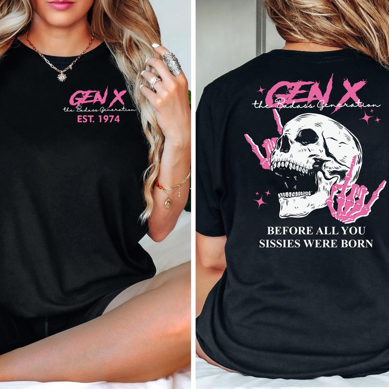Generation X Badass T-Shirt | Custom Year Of Birth | 100% Cotton Unisex