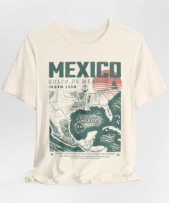 Gulf of Mexico Vintage Art Shirt – Golfo de México 1550 Unisex Tee