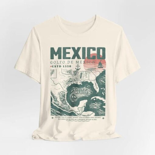 Gulf of Mexico Vintage Art Shirt – Golfo de México 1550 Unisex Tee