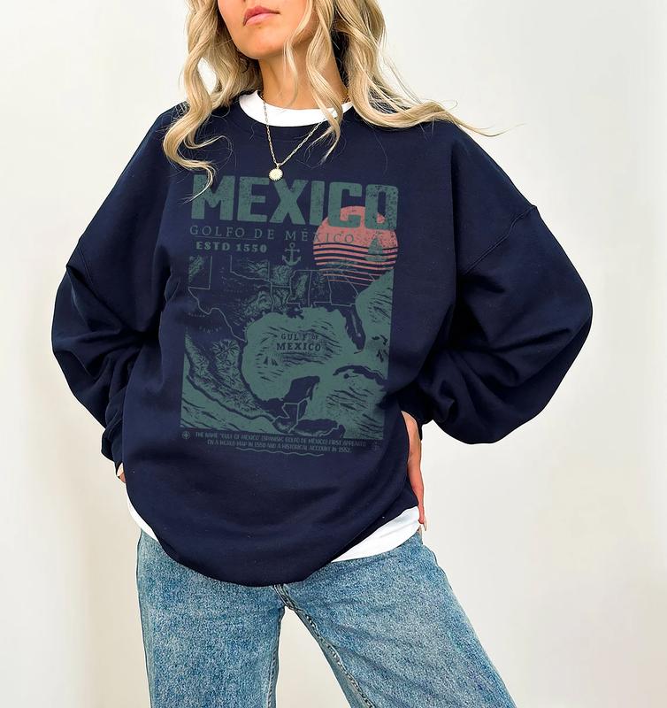Gulf of Mexico Vintage Art Shirt – Golfo de México 1550 Unisex Tee