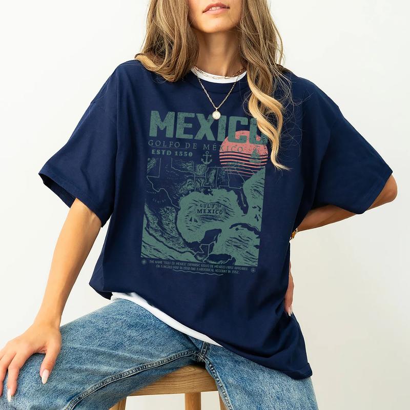 Gulf of Mexico Vintage Art Shirt – Golfo de México 1550 Unisex Tee