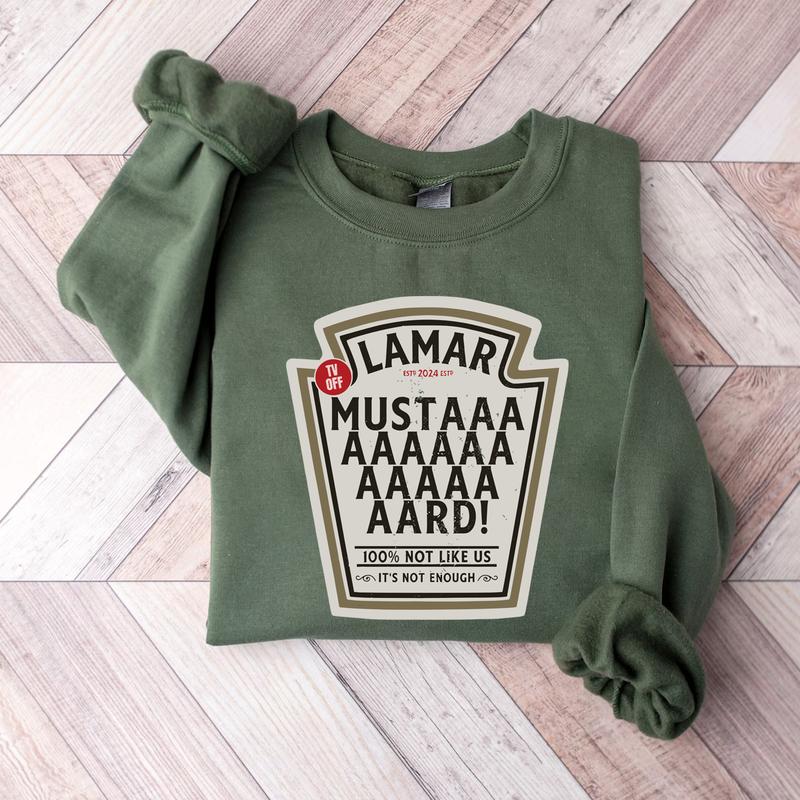 Kendrick Lamar Mustard Shirt - Viral GNX Album Vintage Sweatshirt