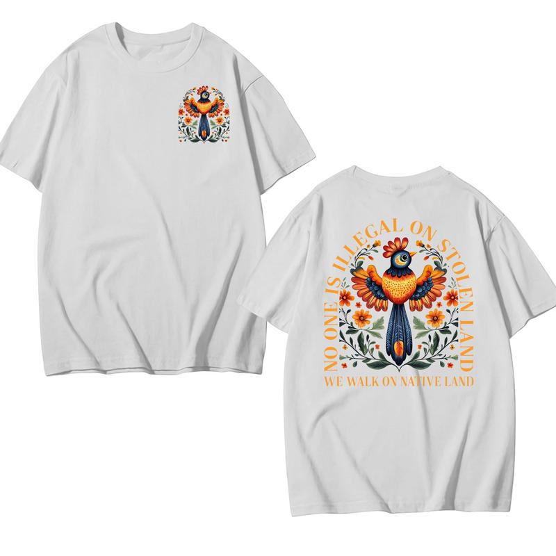 No Human Is Illegal on Stolen Land – Human Rights Activism T-Shirt