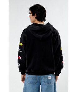 PacSun Men's Subliminal Racing Full Zip Hoodie - Product of Love Design
