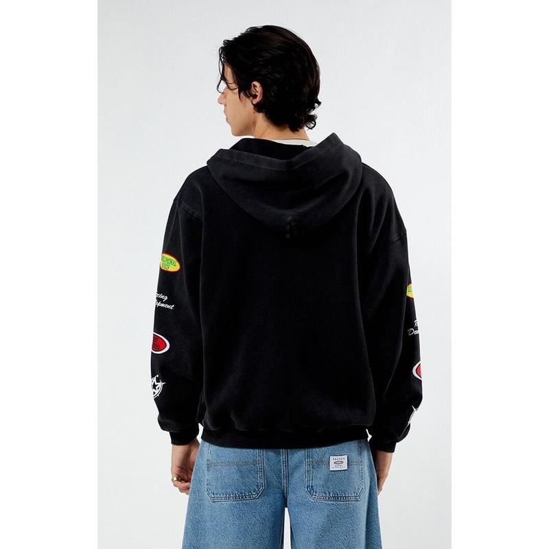PacSun Men's Subliminal Racing Full Zip Hoodie - Product of Love Design