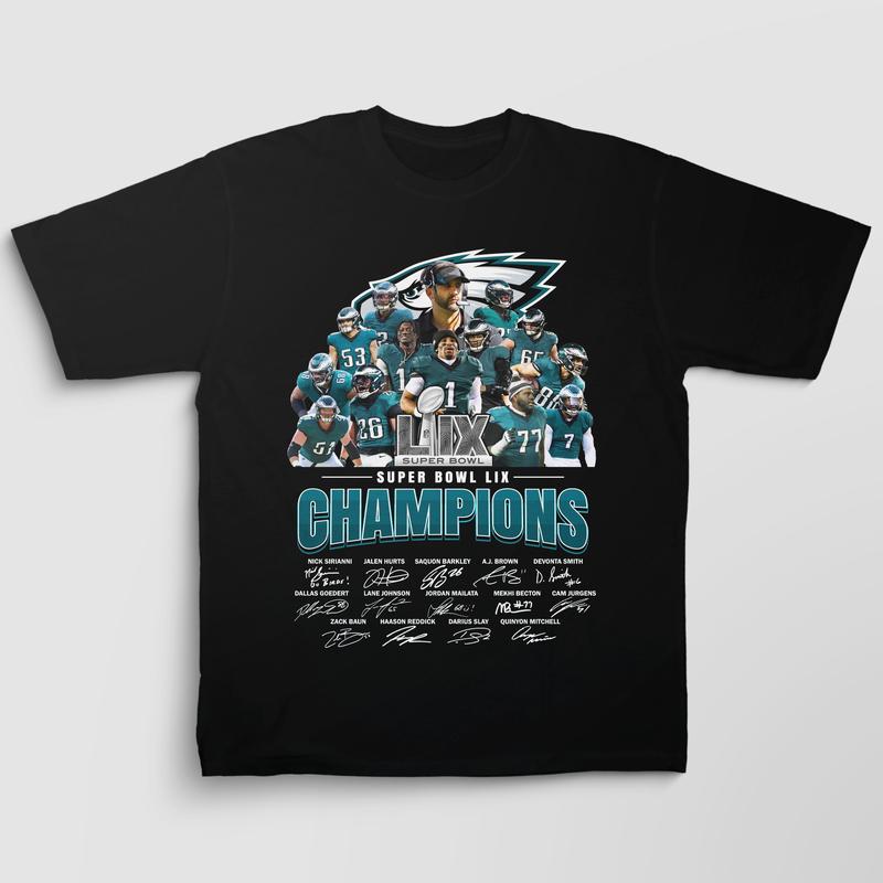 Philadelphia Eagles Super Bowl LII Champions Shirt | Gildan 5000 Heavy Cotton Unisex Crew Neck Tee