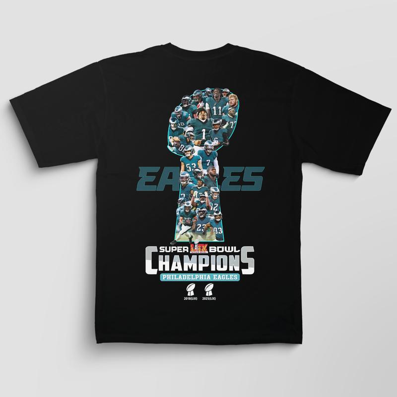 Philadelphia Eagles Super Bowl LII Champions Shirt | Gildan 5000 Heavy Cotton Unisex Crew Neck Tee