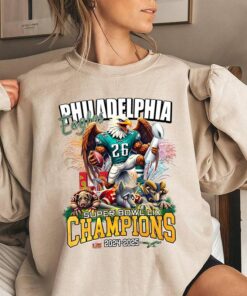 Philadelphia Eagles Super Bowl LIX Champions Unisex Crewneck Sweatshirt - Bird Gang Hoodie for All Fans