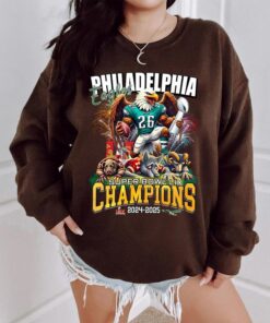 Philadelphia Eagles Super Bowl LIX Champions Unisex Crewneck Sweatshirt - Bird Gang Hoodie for All Fans