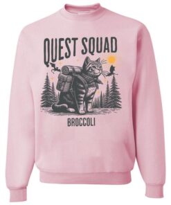 Quest Squad Broccoli Adventure Cat Shirt