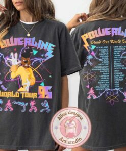 Retro 90s A Goofy Movie Powerline Stand Out World Tour Tee