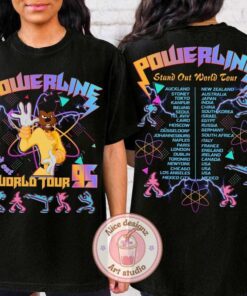 Retro 90s A Goofy Movie Powerline Stand Out World Tour Tee