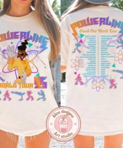 Retro 90s A Goofy Movie Powerline Stand Out World Tour Tee