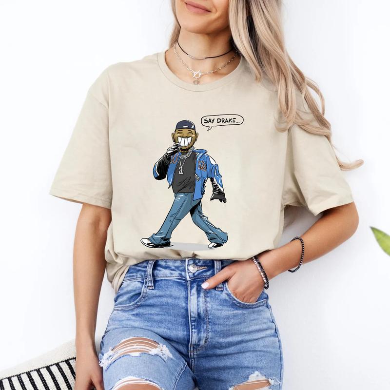 Say Drake! Funny RAP FANS T-Shirt – Unisex Cotton Tee for Music Lovers