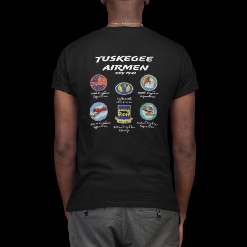 Tuskegee Airmen Tribute Graphic T-Shirt for Men – Celebrating American Heroes