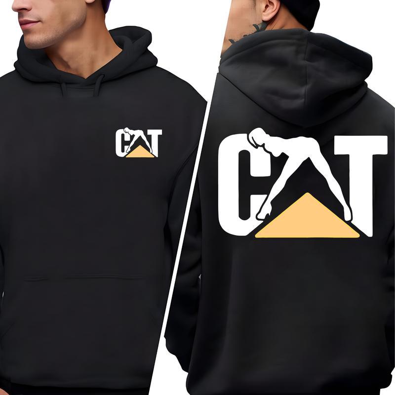 Unisex Cat Enthusiast Pullover Hoodie - Stylish Felinity & Comfort