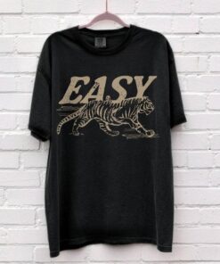 Easy Tiger Vintage Inspired Tee - Trendy Boho Oversized T-Shirt