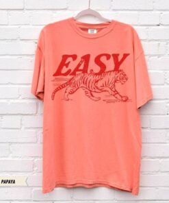 Easy Tiger Vintage Inspired Tee - Trendy Boho Oversized T-Shirt