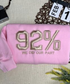 Empowered 92% Black Women Sweatshirt - Celebrating Contributions with Style