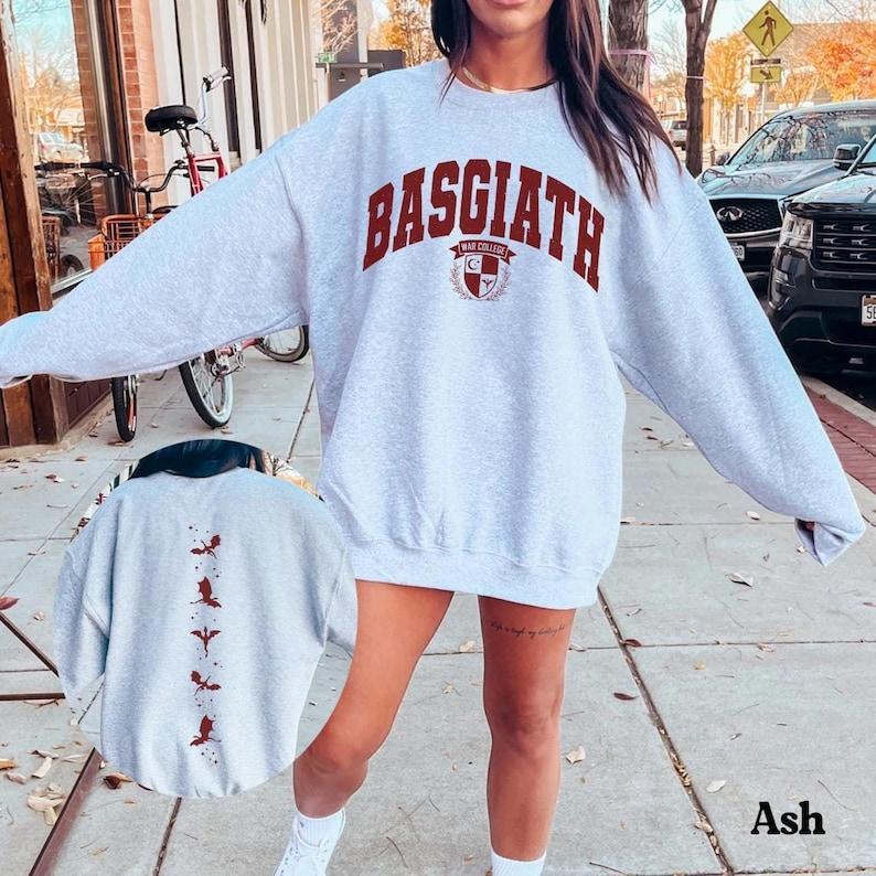 Fourth Wing Basgiath War College Sweater - Dragon Rider Sweatshirt for Fantasy Fans