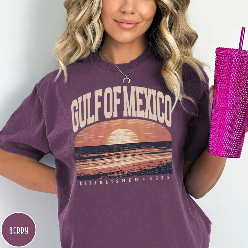 Gulf of Mexico Coastal Life Shirt - Perfect Gift for Beach Lovers in Texas, Alabama, Mississippi, and Florida