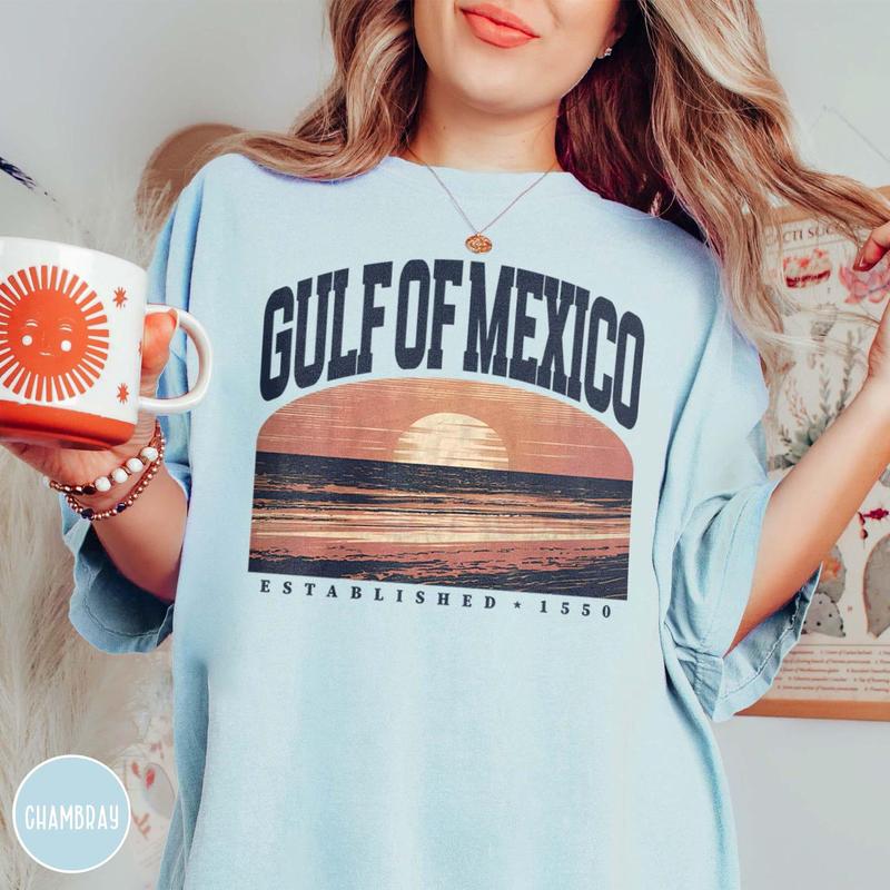 Gulf of Mexico Coastal Life Shirt - Perfect Gift for Beach Lovers in Texas, Alabama, Mississippi, and Florida