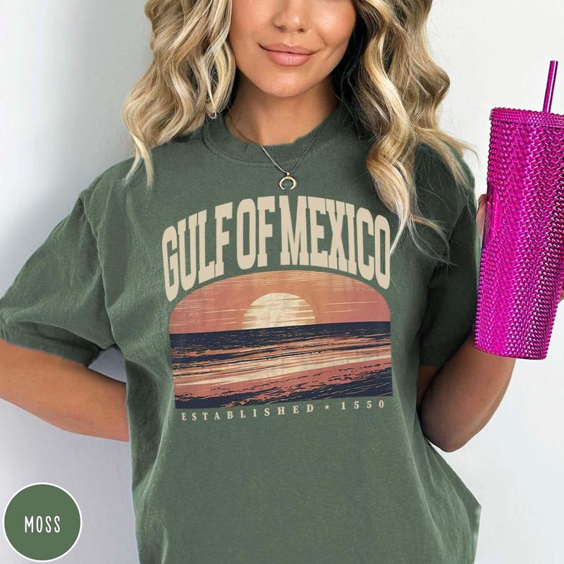 Gulf of Mexico Coastal Life Shirt - Perfect Gift for Beach Lovers in Texas, Alabama, Mississippi, and Florida