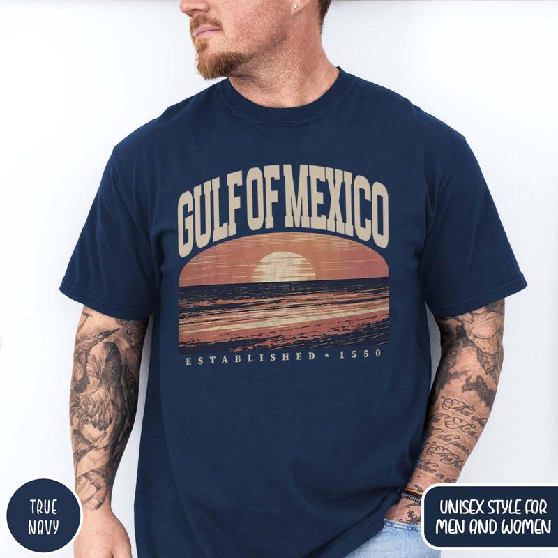 Gulf of Mexico Coastal Life Shirt - Perfect Gift for Beach Lovers in Texas, Alabama, Mississippi, and Florida