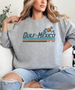 Gulf of Mexico Hoodie, Sweatshirt & T-Shirt - Cotton Fabric with Vintage Style