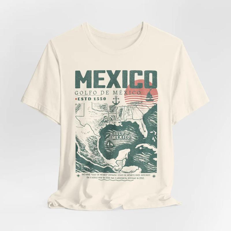 Gulf of Mexico Retro Tee - Vintage Golfo de México ESTD 1550 Shirt