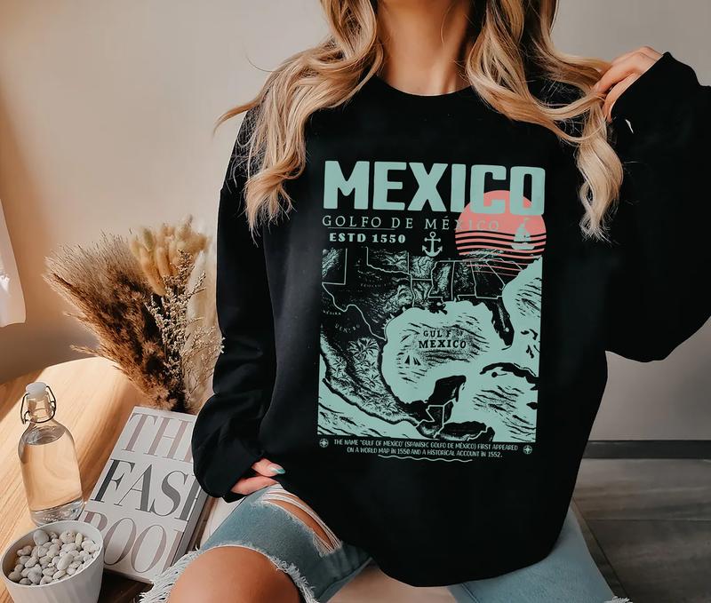 Gulf of Mexico Retro Tee - Vintage Golfo de México ESTD 1550 Shirt