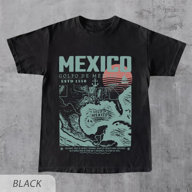 Gulf of Mexico Retro Tee - Vintage Golfo de México ESTD 1550 Shirt