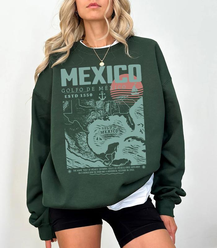 Gulf of Mexico Retro Tee - Vintage Golfo de México ESTD 1550 Shirt