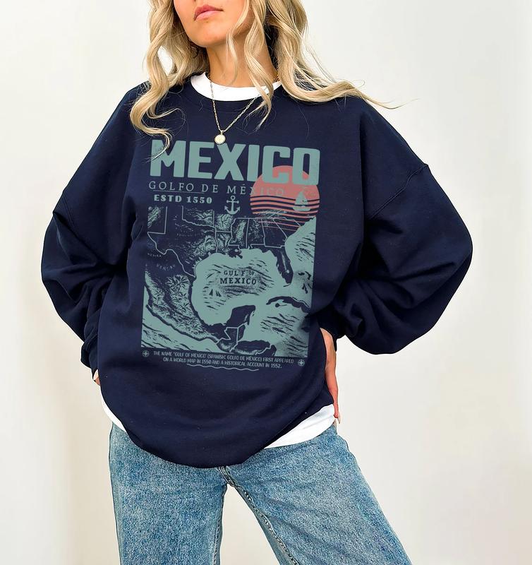 Gulf of Mexico Retro Tee - Vintage Golfo de México ESTD 1550 Shirt